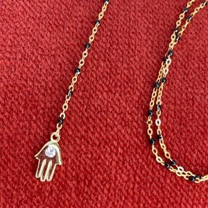 NEW Anthropologie x Tabitha Webb Hamsa Y Necklace